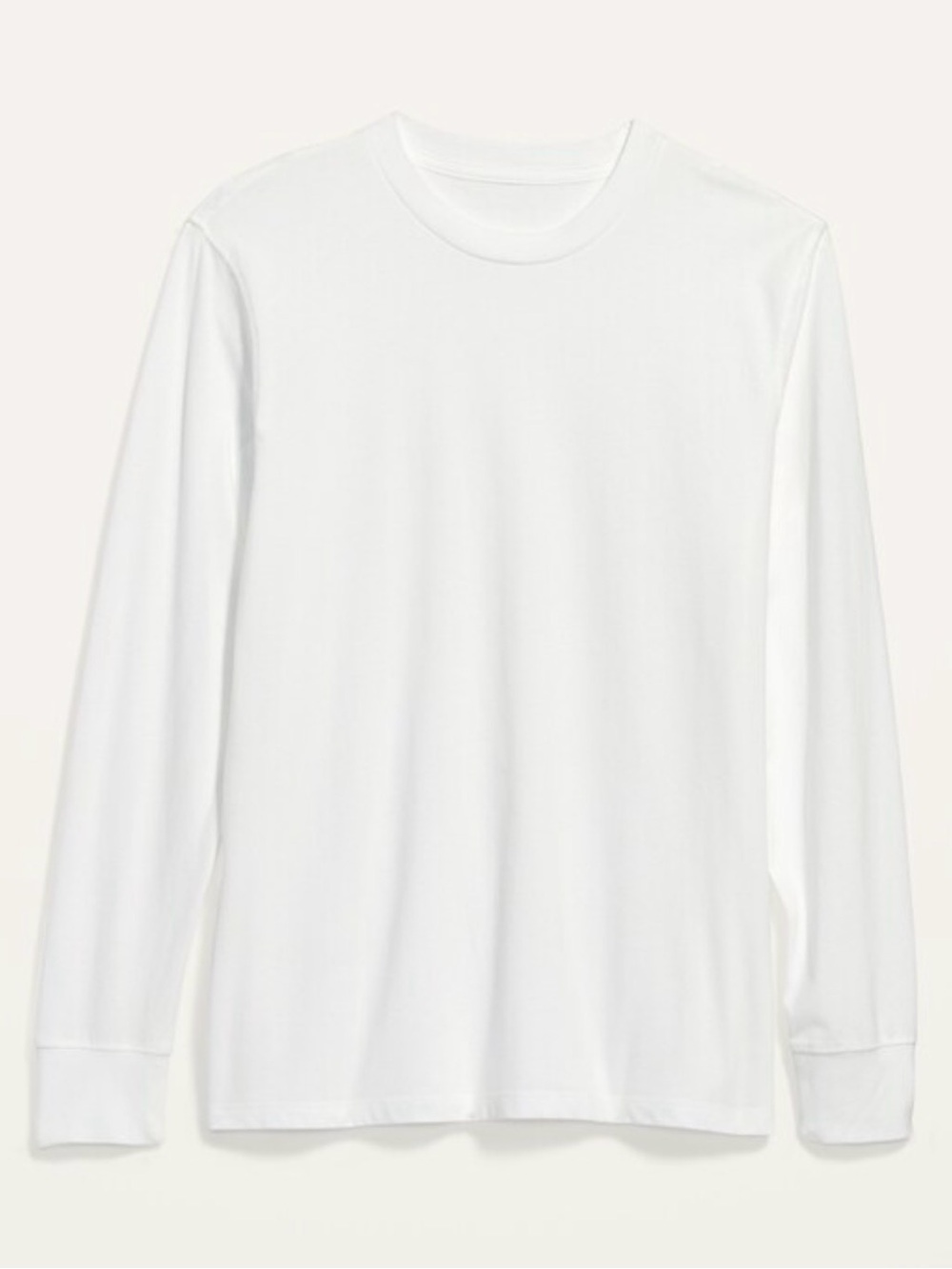 Old Navy White Long-Sleeve Crewneck Tee